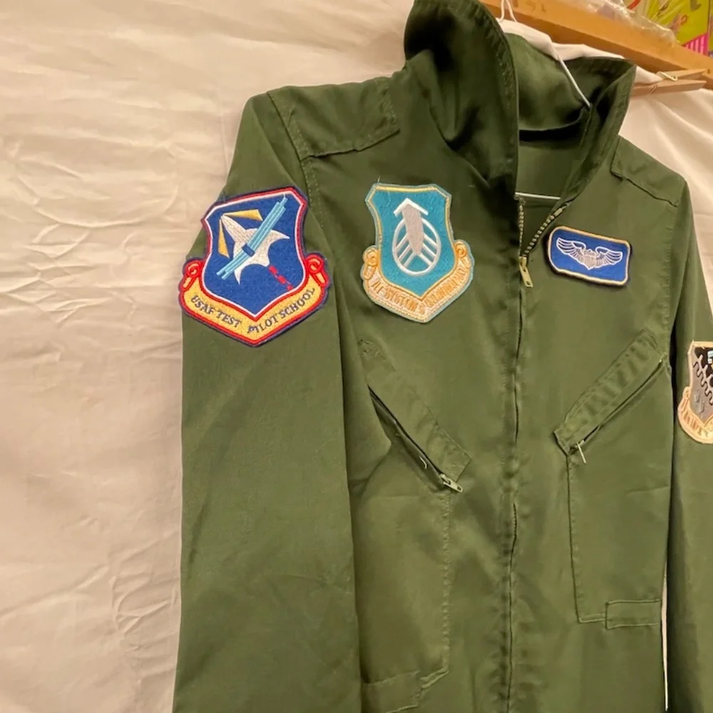 ERA Spooky Green Pilot Coverall Costume Cosplay Medium